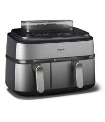 Philips Мультипечь Ovi Dual Steam 2750Вт, чаша-3+6л, сенсорное управл., 12 авто. программ. 2 кош., пластик/металл