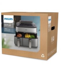 Philips Мультипечь Ovi Dual Steam 2750Вт, чаша-3+6л, сенсорное управл., 12 авто. программ. 2 кош., пластик/металл