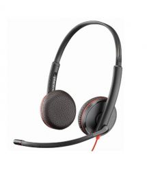Poly Гарнитура компьютерная стерео On-ear Blackwire 3225 HS, USB-A, 3,5 мм, всенаправленный, черный