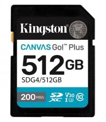 Kingston Карта памяти Kingston SD 512GB C10 UHS-I U3 V30 R200/W160MB/s