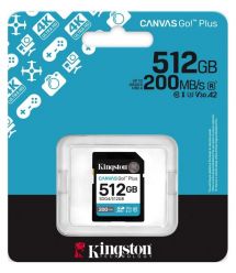Kingston Карта памяти Kingston SD 512GB C10 UHS-I U3 V30 R200/W160MB/s