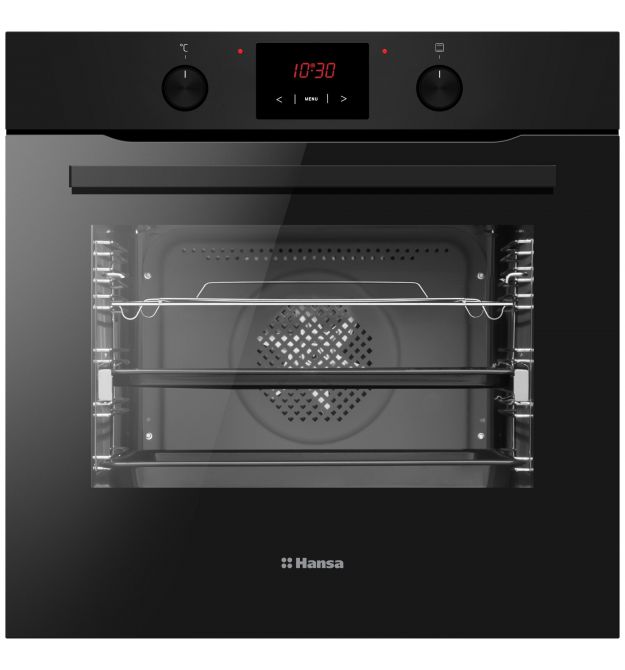 Hansa Духовой шкаф Hansa электрический, 77л, A, дисплей, конвекция, матовый черный