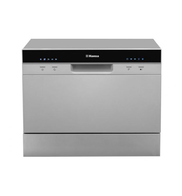 Hansa Посудомоечная машина Hansa настольная, 6компл., A+, 55см, дисплей, серебро