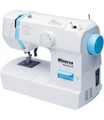 Minerva Швейная машина Horizon R, электромех., 71 Вт, 13 швейных операций, петля полуавтомат, белый