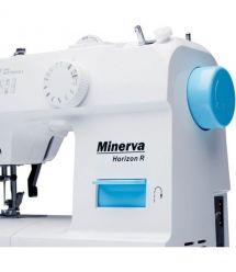 Minerva Швейная машина Horizon R, электромех., 71 Вт, 13 швейных операций, петля полуавтомат, белый