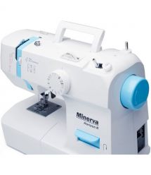 Minerva Швейная машина Horizon R, электромех., 71 Вт, 13 швейных операций, петля полуавтомат, белый
