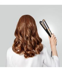 Rowenta Випрямитель Glam & Shine 2в1, темп.режимов-8, 140-210С, дисплей, керамика, золотой
