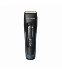Rowenta Машинка для стрижки Advancer, сеть+акум., роторный мотор, насадок-3, кейс, титан.напыл., синий