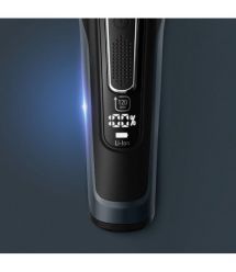 Rowenta Машинка для стрижки Advancer, сеть+акум., роторный мотор, насадок-3, кейс, титан.напыл., синий