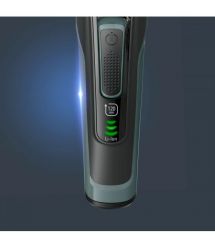 Rowenta Машинка для стрижки Advancer, сеть+акум., роторный мотор, насадок-2, кейс, титан.напыл., зеленый