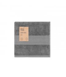 ARDESTO Полотенце махровое SuperSoft 50х90см, 100% хлопок, серый