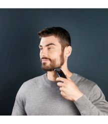 Rowenta Машинка для стрижки Barber Experience, сеть+акум., роторный мотор, насадок-5, кейс, нерж. сталь, синий