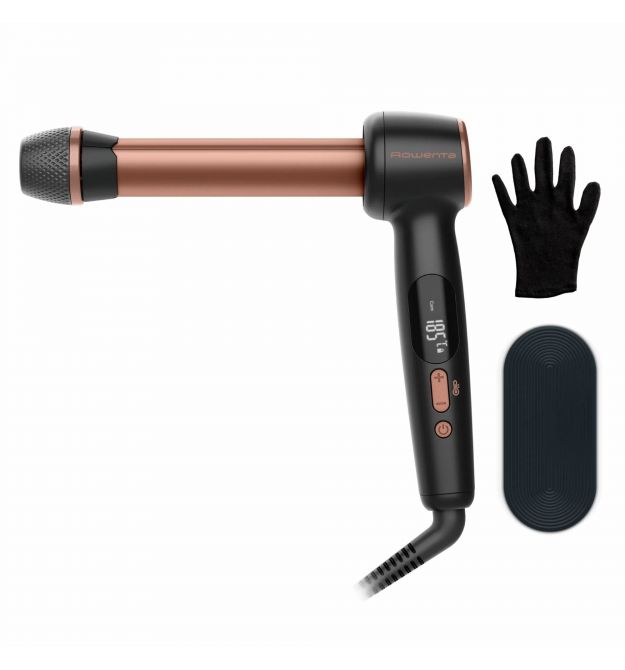 Rowenta Стайлер Twist Curl, автоматический, темп.режимов-3, 170C–230С, ионизация, турмалин, черный
