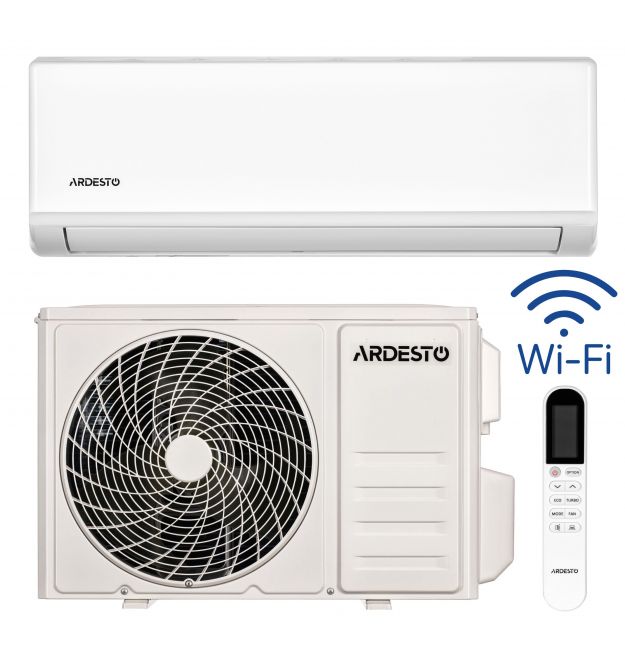 ARDESTO Кондиционер CoolSmartPro 55м2 инвертор 18000BTU 5.1кВт A++/A+ -25°С Wi-Fi R32 белый