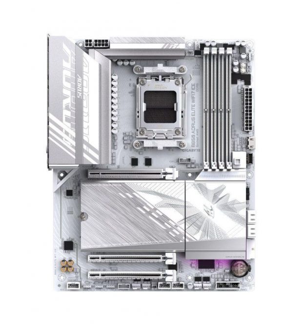 Gigabyte Материнская плата B850 A ELITE WF7 ICE sAM5 B850 4xDDR5 M.2 Wi-Fi BT DP Type-C ATX