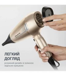 Rowenta Фен Pro Expert Tresor Collection, 2200Вт, режимов-3, иониз-я, дифузор, 2 концентратора, хол. обдув, бронзовый