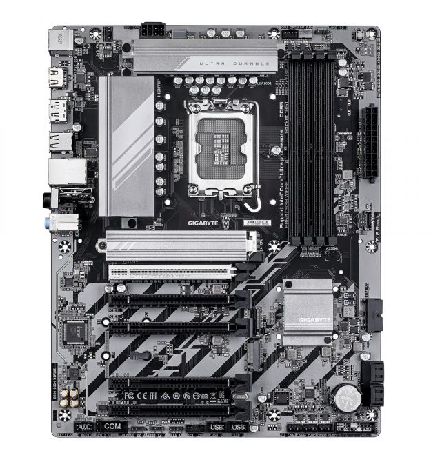 Gigabyte Материнская плата B860 DS3H WIFI6E sAM5 B860 4xDDR5 M.2 Wi-Fi BT HDMI DP ATX