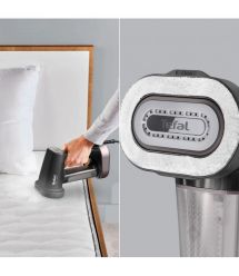 Tefal Отпариватель компактный Pure Force, 1800Вт, 180мл, постоянный пар - 35гр, керам. подошва, черно-розовый