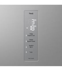 LG Холодильник с нижн. мороз., холод.отд.-277л, мороз.отд.-107л, 2дв., А++, инв., зона св-ти, серебристый