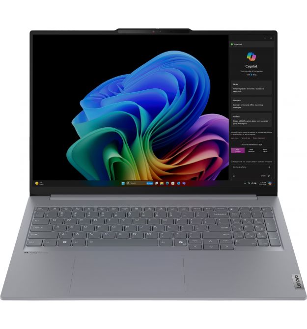 Lenovo Ноутбук Lenovo ThinkBook 16-G7 16" WUXGA IPS AG, Snapdragon X Plus X1P-42-100, 16GB, F512GB, UMA, Win11P, серый