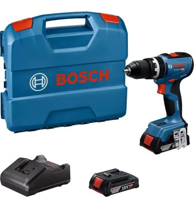 Bosch Шуруповерт-дрель аккумуляторная GSB 18V-65 18В 2х2А·час 31·65Нм 0-2100об·мин ЗП GAL18V-20 кейс 1.12кг
