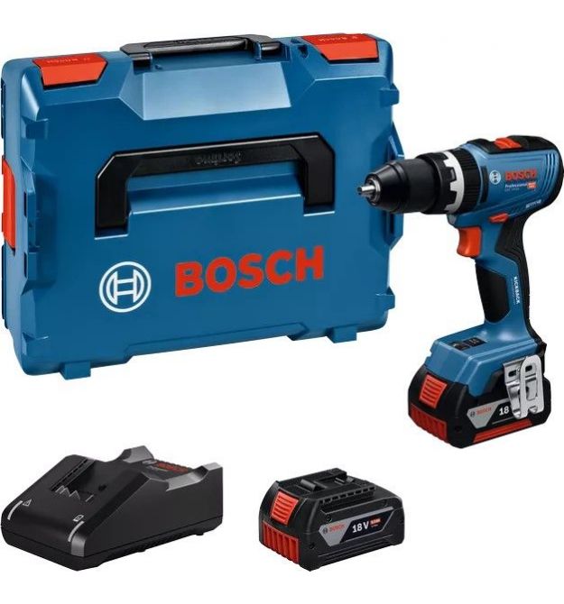 Bosch Шуруповерт-дрель аккумуляторная GSB 18V-65 18В 2х5А·час 31·65Нм 0-2100об·мин ЗП GAL18V-40 кейс 1.12кг