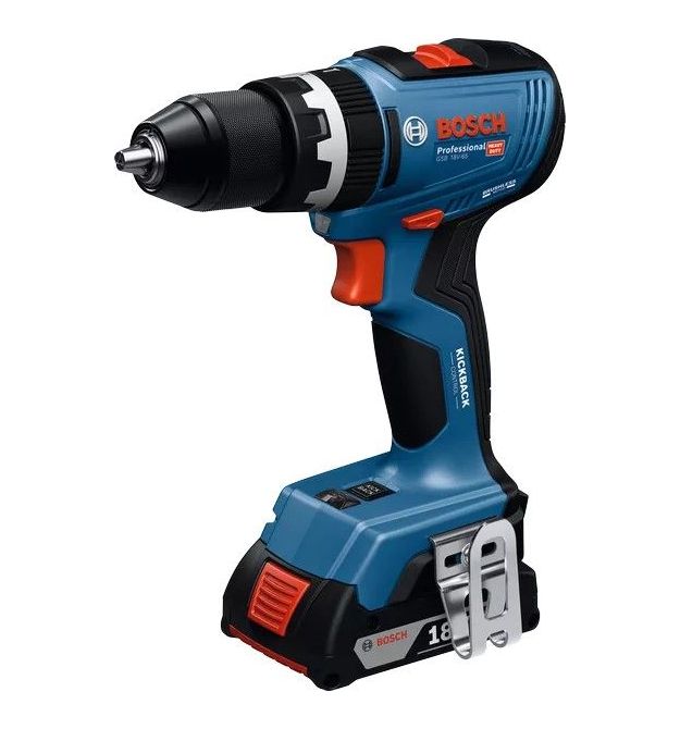 Bosch Шуруповерт-дрель аккумуляторная GSB 18V-65 18В 31·65Нм 0-2100об·мин 1.12кг без АКБ и ЗП