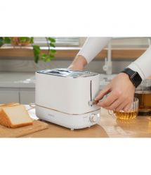 ARDESTO Тостер T-F420B, 800Вт, пластик, 2 слота, белый