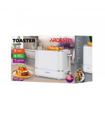 ARDESTO Тостер T-F420B, 800Вт, пластик, 2 слота, белый