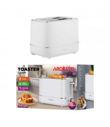 ARDESTO Тостер T-F420B, 800Вт, пластик, 2 слота, белый