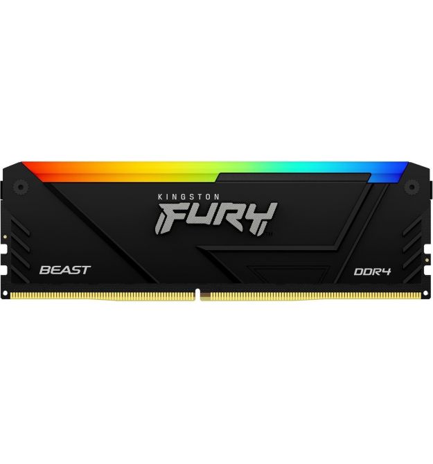 Kingston Память ПК Kingston DDR4 16GB KIT (8GBx2) 3600 FURY Beast RGB