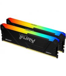 Kingston Память ПК Kingston DDR4 16GB KIT (8GBx2) 3600 FURY Beast RGB