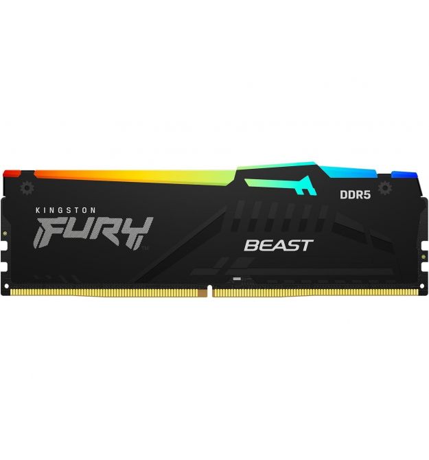 Kingston Память ПК Kingston DDR5 16GB KIT (8GBx2) 5600 FURY Beast RGB EXPO