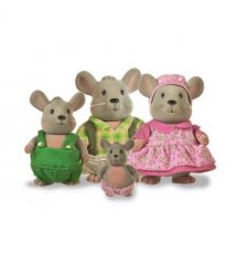 Li`l Woodzeez Набор фигурок - Семья Мышей