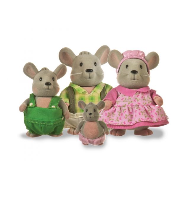 Li`l Woodzeez Набор фигурок - Семья Мышей
