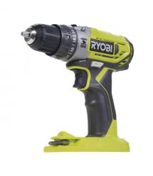 Ryobi Шуруповерт-дрель ударный аккумуляторный ONE+ R18PD2-215G 18В 2х1.5А·ч ЗУ 40Нм 400·1350об·мин 1кг