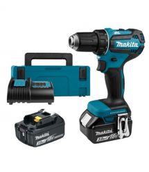 Makita Шуруповерт-дрель аккумуляторная DDF485SFJ 18B 1х3А·час 27-50Нм 0-500·0-1900 об/мин кейс 1.7кг