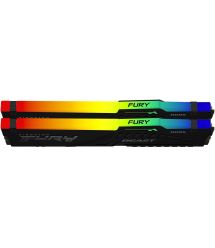Kingston Память ПК Kingston DDR5 64GB KIT (32GBx2) 6400 FURY Beast RGB XMP