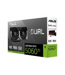 ASUS Видеокарта GeForce RTX 5060 Ti 8 GB GDDR7 OC DUAL-RTX5060TI-O8G