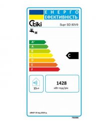 Tiki Водонагреватель SuprSD, 80 л, слим, сухой тэн, электр. упр-ние, EcoSmart, С, 700090