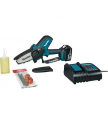 Makita Пила цепная аккумуляторная LXT DUC101SF 18В акб 1х2А·час ЗП DC18SD 10см 2кг