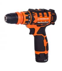 TEKHMANN Шуруповерт-дрель аккумуляторный TCD-12/2 DFR 12В 2х2А-ч 20Нм 350-1500об-хв 1.1кг