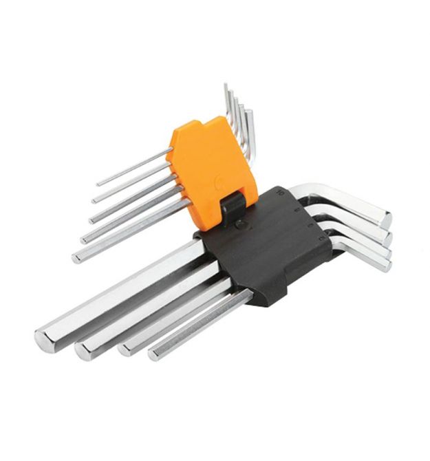 Tolsen Ключи шестигранные, набор 9шт, длинные, 1.5-10мм, CrV