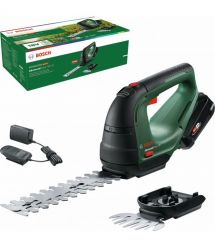 Bosch Ножницы для травы аккумуляторные AdvancedShear 18V-10 + насадка кусторез 10/20см шаг реза 8мм 1xPBA 2.0Ah 2.45кг