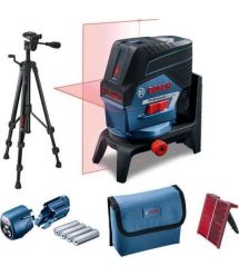 Bosch Нивелир лазерный GCL2-50C+RM2+BT150 до 10м, ±0.3мм/м, 4AAx1.5В, IP54, штатив, чехол, мишень, 0.6кг