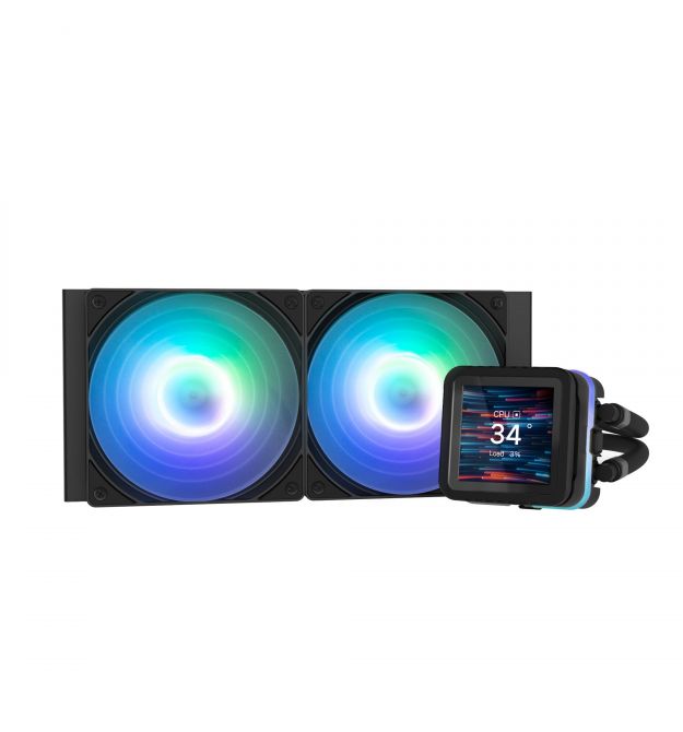 Zalman Система жидкостного оxлаждения Alpha 2DS A24 ARGB, LGA1851, 1700, 1200, 115x, AM5, AM4, TDP 320W, чёрный