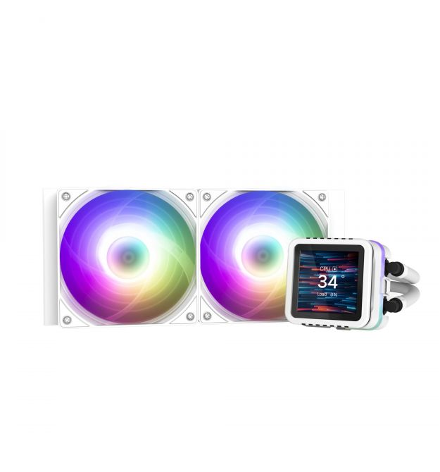 Zalman Система жидкостного оxлаждения Alpha 2DS A24 ARGB, LGA1851, 1700, 1200, 115x, AM5, AM4, TDP 320W, белый