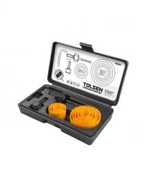 Tolsen Комплект коронок по дереву 11 предметов 19-64 мм.