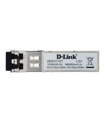 D-Link Трансивер DEM-311GT SFP, 1x1000BaseSX, MM 550м, LC (10шт/уп)