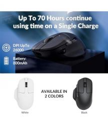Keychron Мышь Keychron M7 BT/WL/USB-A/USB-C, білий